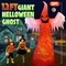 12FT Giant Halloween Inflatables Decorations Outdoor Ghost Built-in 3-Color Changing (White)